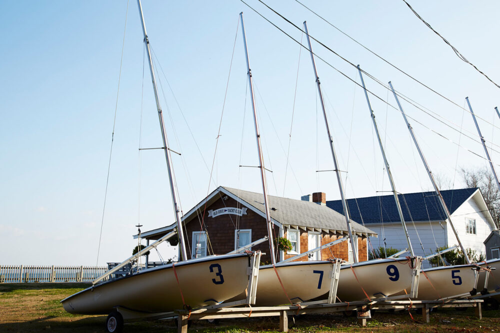 sailboats lined up