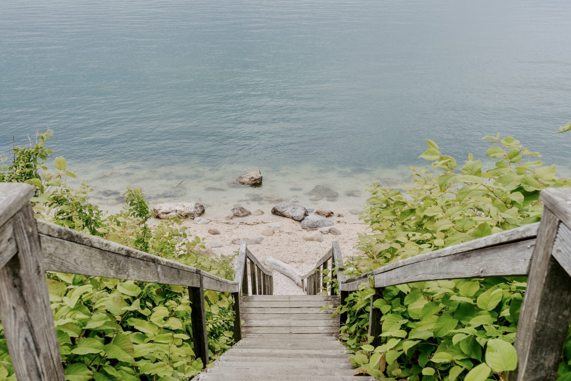 67 Steps Beach in Greenport, New York.