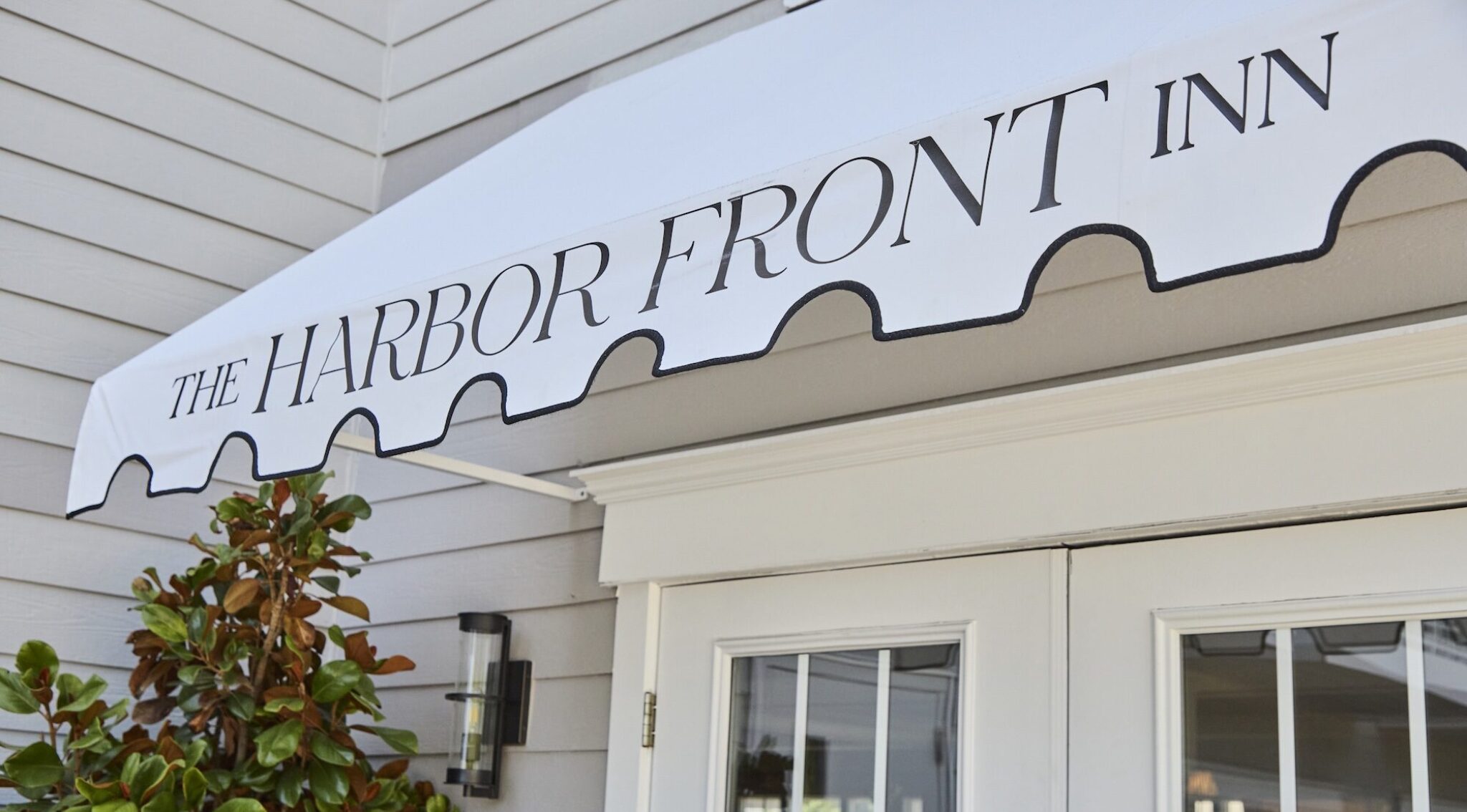 The awning at The Harbor Front Inn.